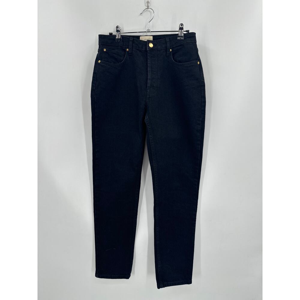 Sezane Slim Parfait Black High Rise Skinny Jeans Size 28